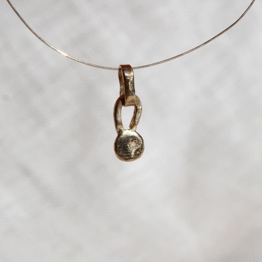 14k Tiny fairy beam / Rainforest Topaz