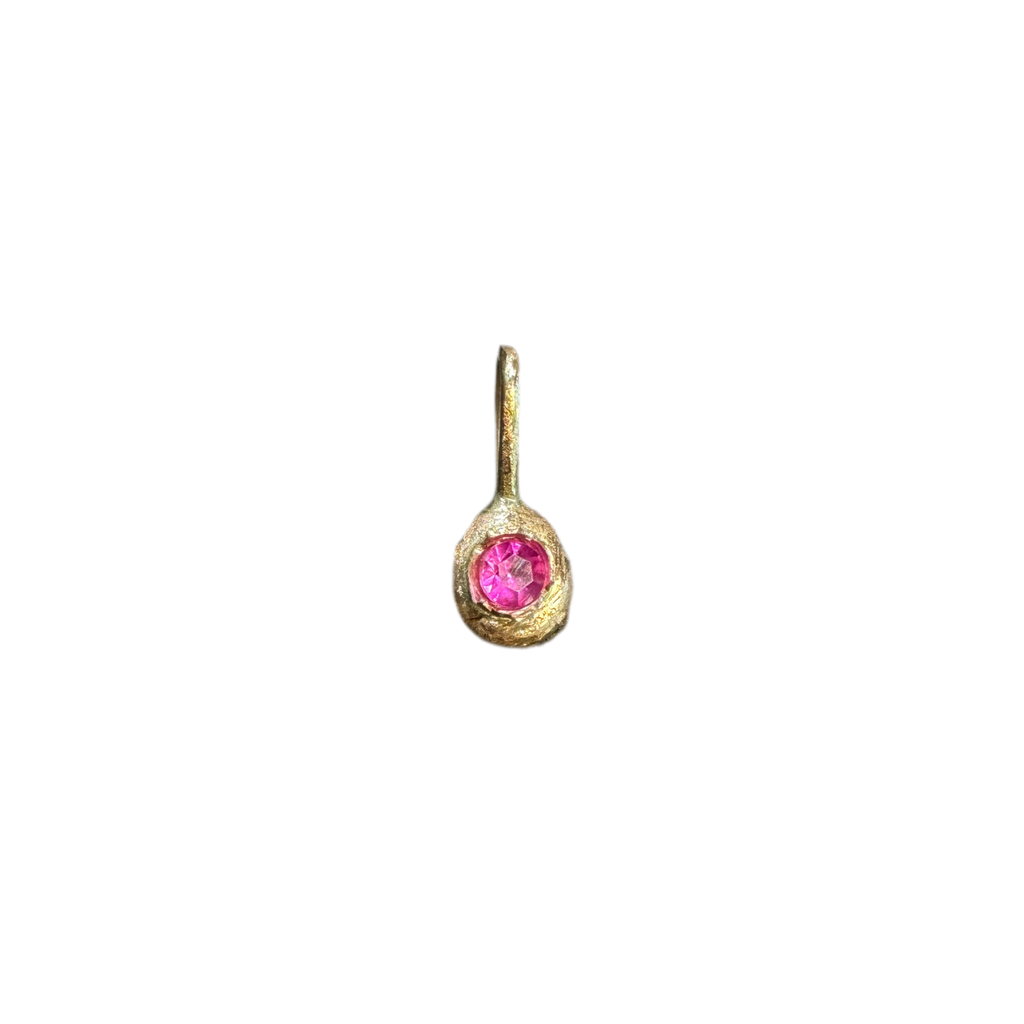 14k Mini beam pendant
