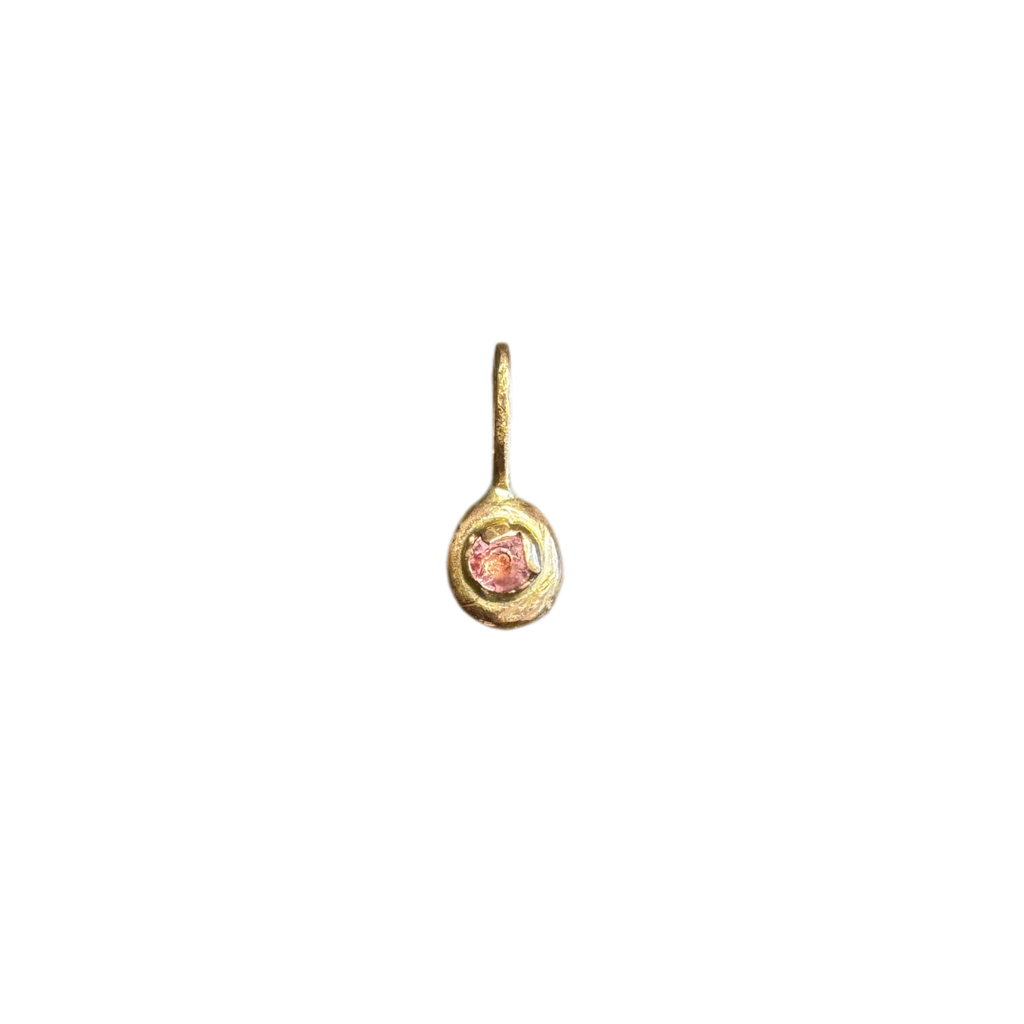 14k Mini beam pendant