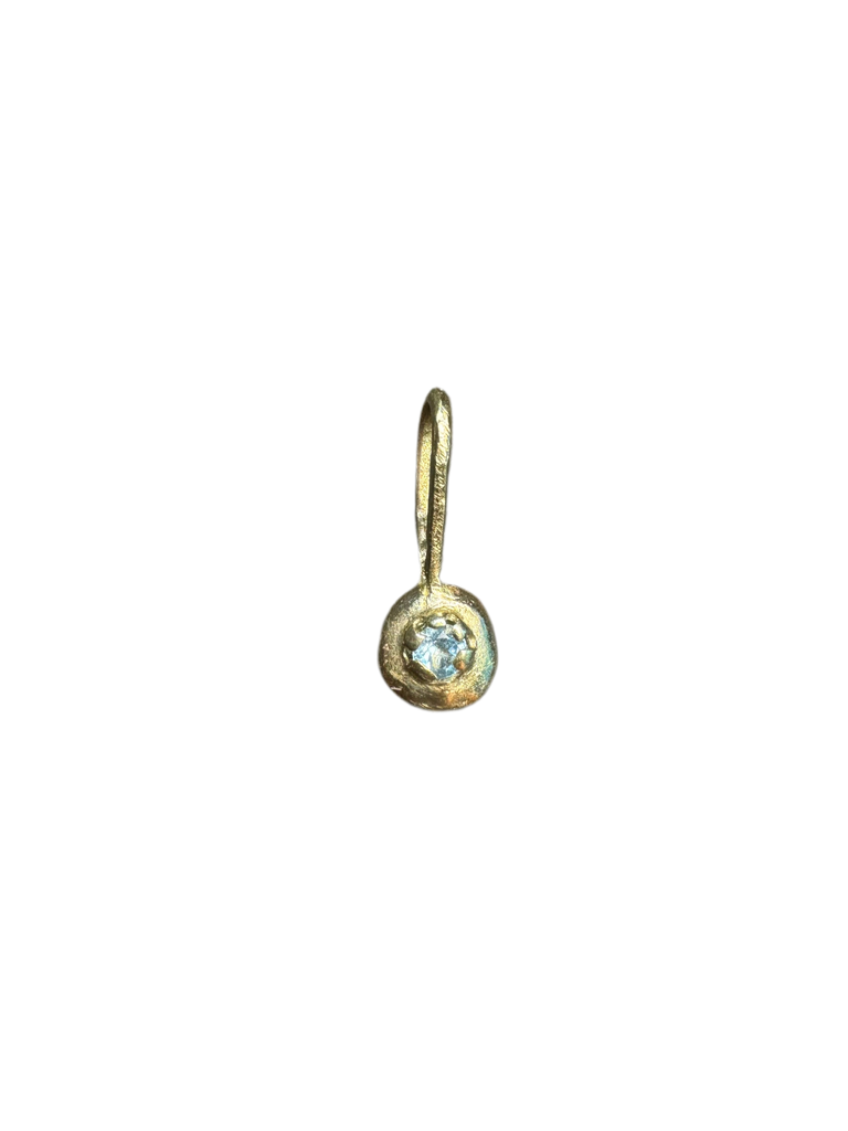 14k Mini beam pendant
