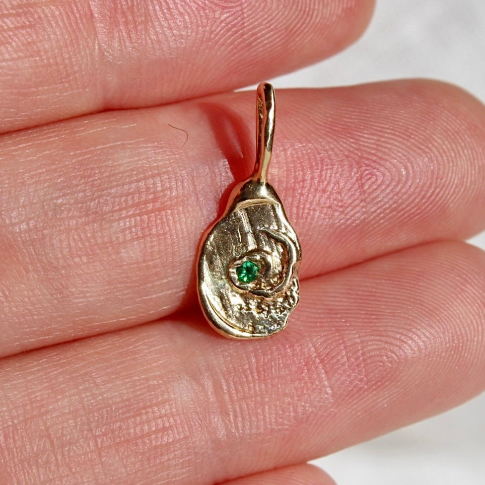 14k Rainforest Topaz Spiral